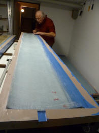 positive Abformung des Flgelmittelteils der gefrten Urforrm