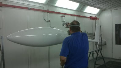 ASH 31-Modell,Mast.1:2,2, Grundierung der Urform